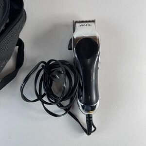 Wahl Precision Hair Clipper Made In USA Corded Barber W/ Guides Case Kit